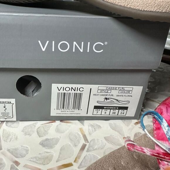 Vionic Cassie Orthotic Slip-On Sandals Arch Support Flip Flop Comfort Women’s 7 - Picture 9 of 9
